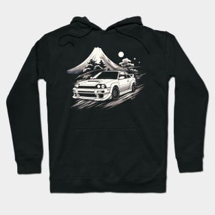 Pimped racing car mont Fujii Hoodie